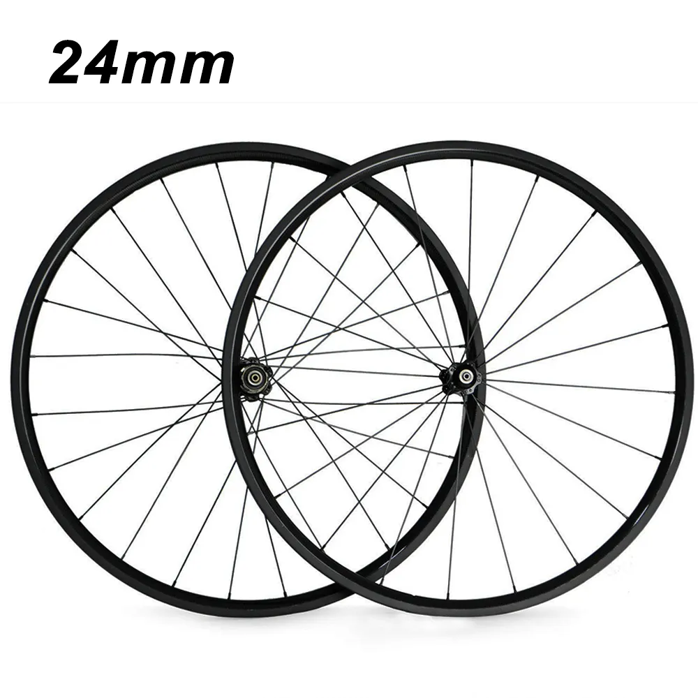 700C 24 millimetri Copertoncino Tubolare 23 millimetri di Larghezza 3 K opaco lucido Ruote In Carbonio Della Bici Della Strada Ruota di Bicicletta Da Corsa Touring wheelset