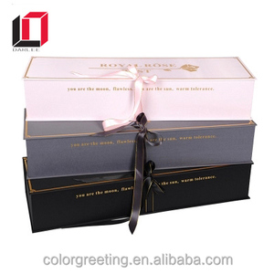 Hộp Giấy Hoa Hồng Hình Chữ Nhật Màu Đen Làm Theo Yêu Cầu Của Nhà Máy - Product Image 5