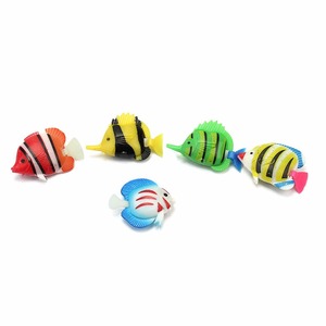 5 Pcs/Set Plastik Palsu Floating Buatan Ikan Tropis Simulasi Vivid Lanskap Tangki Akuarium Ornamen Dekorasi Aksesoris - Product Image 2
