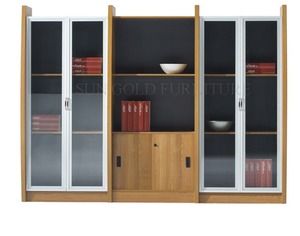 Estantería <span class=keywords><strong>de</strong></span> biblioteca <span class=keywords><strong>de</strong></span> madera, muebles <span class=keywords><strong>de</strong></span> archivador <span class=keywords><strong>de</strong></span> oficina () - Product Image 5