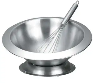 high quality Stainless Steel Mixing bowl with whisk at wholesale price Whip Bowl Stainless Steel Nesting Salad Bowl