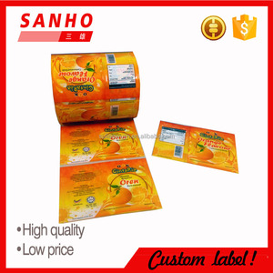 Jugo caliente de <span class=keywords><strong>la</strong></span> venta etiqueta de <span class=keywords><strong>la</strong></span> botella plástica película - Product Image 2