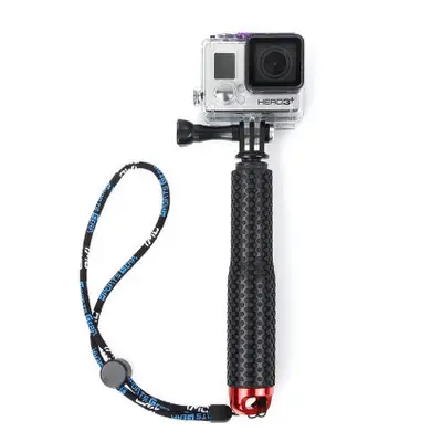 Tripé de selfie ajustável de alumínio, bastão telescópico para câmera go pro