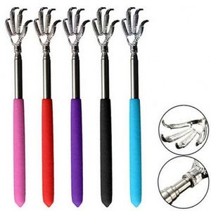 Extensível telescópico de aço inoxidável, prático, acessório de massagem e arranhões, de aço inoxidável - Product Image 1
