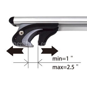 Support de toit en aluminium pour voiture, 50-54 ", barre croisée, porte-bagages - Product Image 5