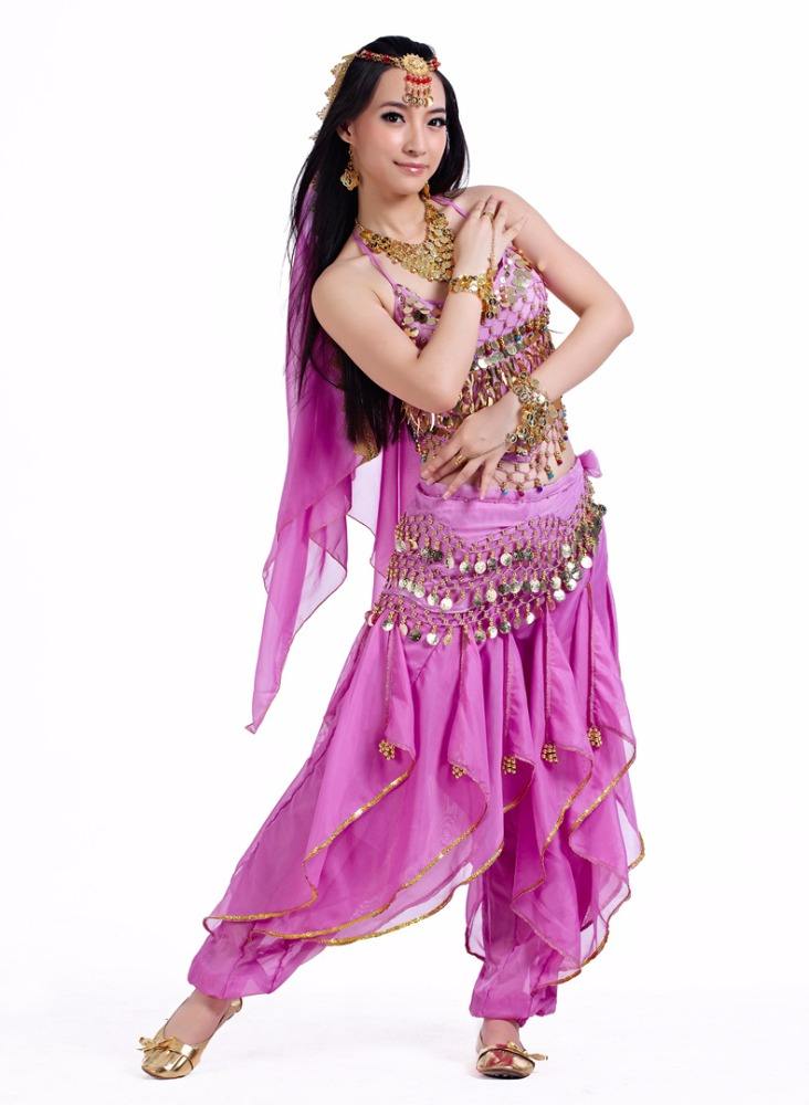 Cintura Monete Danza Del Ventre - Con 128 Monete, Sciarpa In Chiffon Nero - Foto 8