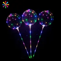 파티 장난감 LED 문자열 빛 밤 글로우 어두운 풍선 Ballon 스틱