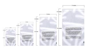 clear Poly <strong>Bag</strong> with Suffocation Warning - 6x9, 8x10, 9x12, 11x14 - Self Adhesive Seal - Product Image 2