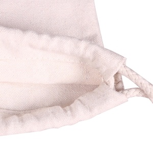 Bán Buôn Tùy Chỉnh In Logo Khuyến Mại Tái Sử Dụng Eco <span class=keywords><strong>Cotton</strong></span> Canvas Dây Kéo Ba Lô Phòng Tập Thể Dục Sack Pack Bag - Product Image 4