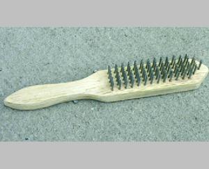 High Quality Galvanized Steel <strong>Wire</strong> <strong>Brush</strong> with Wooden Handle - Product Image 2