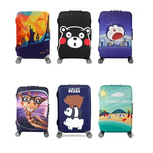 BSCI sac de valise de protection fabriqué en usine Spandex housse de <span class=keywords><strong>bagage</strong></span> personnalisée - Product Image 1