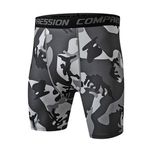 Uomini Camouflage Strato di Base In Breve Pantaloni Da Corsa Pantaloni Stretti Quick Dry Bicchierini di Compressione - Product Image 5