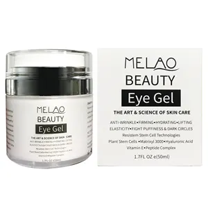 Hot Selling Private Label Hydrating Anti Aging Removal Puffiness and Bags Organic Lifting Eye Gel For Dark Circles 50g