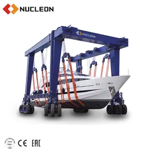 China suppliers tope quality 50/100/300/500/800/1200 ton rubber tyred mobile gantry crane price