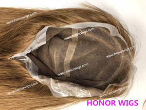 F882 parrucca piena del merletto pelle sottile eccellente DELL'UNITÀ di elaborazione intorno diritto serico stile libero dei <span class=keywords><strong>capelli</strong></span> #6 marrone medio di <span class=keywords><strong>colore</strong></span> piccolo O medio o di formato personalizzato - Product Image 6