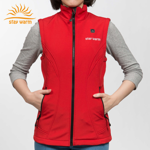 Chaleco Térmico Eléctrico para Mujer, Ajustado, Rojo, con 3 Niveles de Calor y Forro de Tela Reflectante - Product Image 1