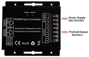 Không dây RF 24 phím cảm ứng Bảng điều chỉnh RGBW 4 kênh 4CH RGB + W LED COB Dải điều khiển - Product Image 3
