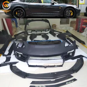 Prestaties Top Auto Wide Body Kit Voor Panamera 971 Fiber Glas + Carbon Fiber