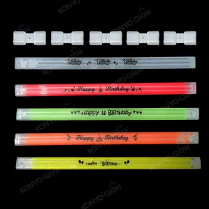 Glow Stick Festival Party Decoration Tri-color 8 Inch Glow Light Stick Bracelet For Holiday