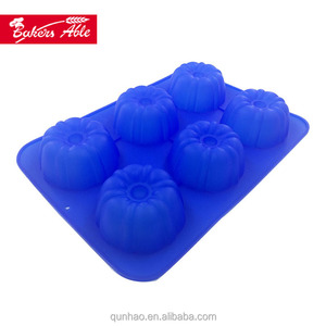6 cavité <span class=keywords><strong>Mini</strong></span> <span class=keywords><strong>Bundt</strong></span> gâteau en Silicone <span class=keywords><strong>moule</strong></span> / cuisson casseroles - Product Image 5