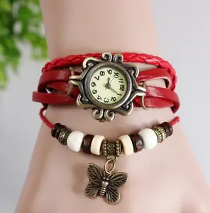 นาฬิกาข้อมือควอตซ์แอนะล็อกรูปผีเสื้อสำหรับผู้หญิง,นาฬิกาข้อมือหรูหราสีขาวสำหรับสุภาพสตรี