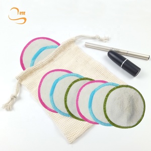 Hot Sale 3.15" Cosmetic Cleansing Pads Bamboo Cotton <strong>Makeup</strong> <strong>Remover</strong> Pads Soft <strong>Cloth</strong> - Product Image 1