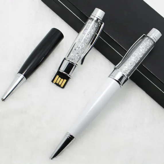 Huahao vendita calda di più nuovo universale nuovo in metallo promozionale usb pen drive, commercio all'ingrosso logo personalizzato migliore vendita di cristallo del usb penna stilo