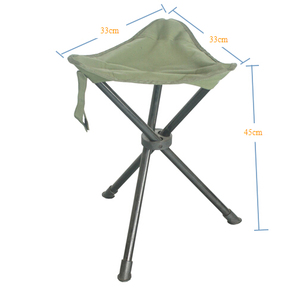 Chaise de pêche en métal de loisirs en plein air Portable 600D Oxford tissu cadre de fer pliable tabouret de siège de trépied à trois jambes pour la pêche - Product Image 2