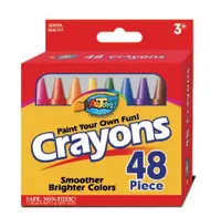 48 रंग के कागज बॉक्स पैकिंग न्यूनतम आकार स्पष्ट चित्रांकनी सेट क्रिएटिव बच्चों Crayons रंगीन मोम Crayons