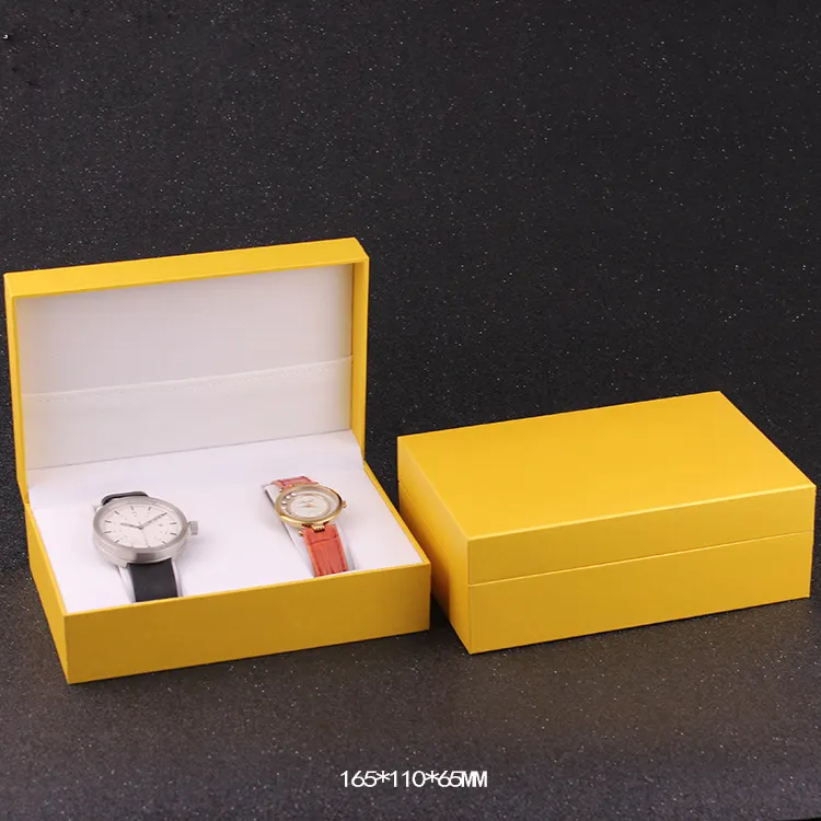 Conjunto de dos cajas de reloj, caja de reloj personalizada con diseño de su propio regalo