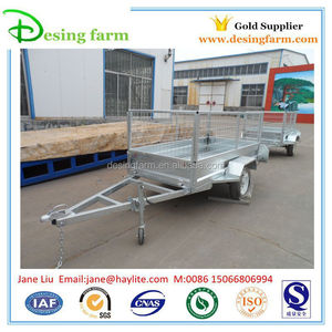 Hot Dipped Galvanized <strong>Small</strong> <strong>Car</strong> Box <strong>Trailer</strong> with Cage - Product Image 3