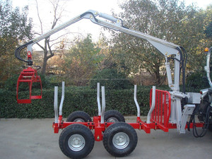 2017 usine prix Sunco Machine Log Remorque avec Grue/machine Forestière bois remorque - Product Image 1