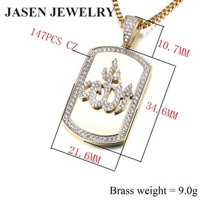 Jasen artigianale 925 <span class=keywords><strong>argento</strong></span> Sterling religioso ciondolo Allah - Product Image 4