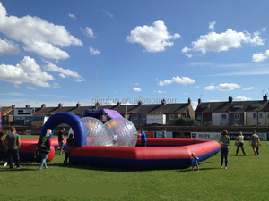 2016 vente chaude gonflable hill vers le bas zorb boule de bowling avec piste gonflable - Product Image 5