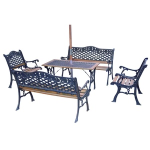Meubles <span class=keywords><strong>de</strong></span> <span class=keywords><strong>jardin</strong></span> en fonte antique / Table et chaise - Product Image 5