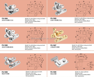 मिनी उपहार बॉक्स ताला छोटे गहने बॉक्स कुंडी कुंडी फैशन लकड़ी के बॉक्स धातु locklatch - Product Image 3