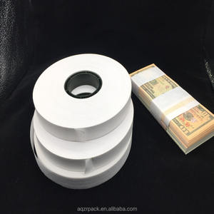 Ruban de papier de cerclage blanc adhésif thermique, ruban d'argent de 20mm de large pour machine de cerclage Detian - Product Image 4