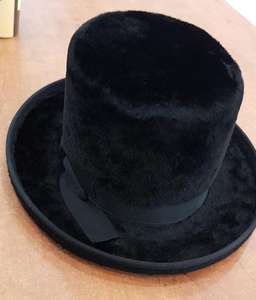 <span class=keywords><strong>Cappello</strong></span> Fedora Nero Retrò di Alta Qualità per <span class=keywords><strong>Uomo</strong></span> Adulto in Feltro di Pelliccia di Coniglio Spazzolato a Pelo Lungo Stile <span class=keywords><strong>Borsalino</strong></span> Ebraico - Product Image 4