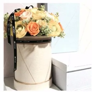 Luxe ronde cilinder papier doos voor bloem