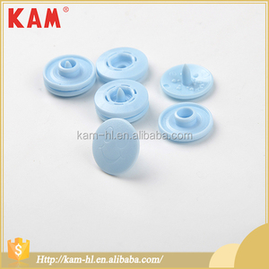 Hot <span class=keywords><strong>vente</strong></span> chine marque kam forme ronde en plastique bleu sacs snap bouton - Product Image 1