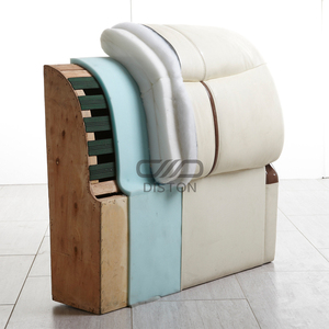 สิงคโปร์ลูกค้าคอนเทนเนอร์สั่งโมเดิร์น PU + PVC หนังเตียงกรอบ King Queen ขนาด - Product Image 2