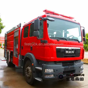 Adam şasi su tankeri yangın söndürme kamyonu/7000kg tankeri ile su topu aracı