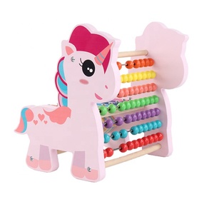 Abaco Matematica Giocattoli Educativi Strumenti Musicali Unicorno All'aperto Xilofono Di Legno Per I Bambini - Product Image 2