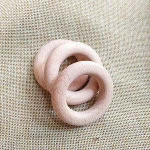 <strong>Maple</strong> <strong>Wood</strong> <strong>Teething</strong> <strong>Ring</strong> DIY Beech <strong>Wood</strong> <strong>Ring</strong> 50mm Round <strong>Teething</strong> <strong>Ring</strong> 2&quot; - Product Image 2