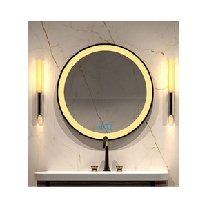 Miroir-<span class=keywords><strong>Espejo</strong></span> <span class=keywords><strong>redondo</strong></span> de <span class=keywords><strong>80</strong></span> <span class=keywords><strong>cm</strong></span> de diámetro, <span class=keywords><strong>espejo</strong></span> de temperatura LD D para baño, tocador, maquillaje - Product Image 4