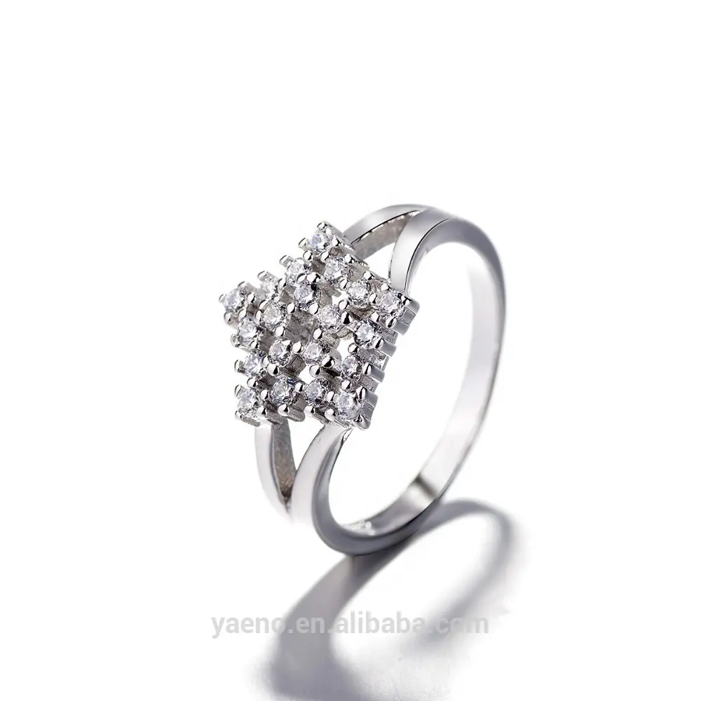 Yaeno Cincin Cantik untuk Wanita, Perhiasan Cincin Liontin Bintang Perak Asli 925