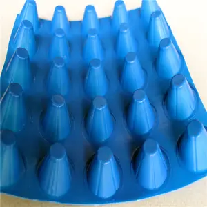 Tablero de desagüe con hoyuelos de plástico/H16mm/material HDPE