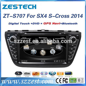 Radio de coche para <span class=keywords><strong>suzuki</strong></span> sx4 s-cross 2014 radio de coche con dvd auto reproductor multimedia de vídeo accesorios ZT-S707 - Product Image 1