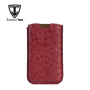 Piel De Avestruz de <span class=keywords><strong>Gama</strong></span> <span class=keywords><strong>alta</strong></span> de Moda Soporte Para teléfono Caja de la Bolsa Del Teléfono Celular - Product Image 2