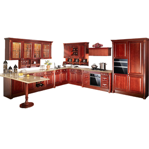 Mobile da <span class=keywords><strong>Cucina</strong></span> Personalizzato in Stile Antico Reale in Compensato <span class=keywords><strong>Marrone</strong></span> per la Tua Casa - Product Image 5